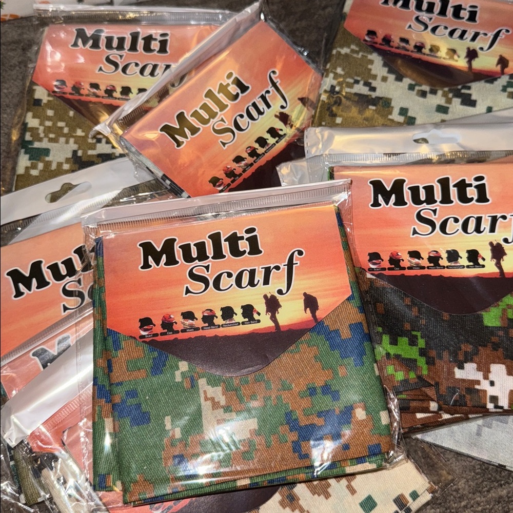 Camouflage Multi Scarf price each new